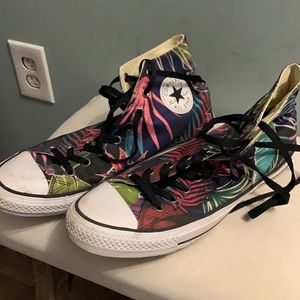 Tropical Converse High Tops